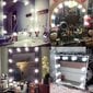 Mirror LED lamput 10 kpl, meikki-/kosmetiikkapöydälle, USB-liitännällä hinta ja tiedot | Upotettavat valaisimet ja LED-valaisimet | hobbyhall.fi