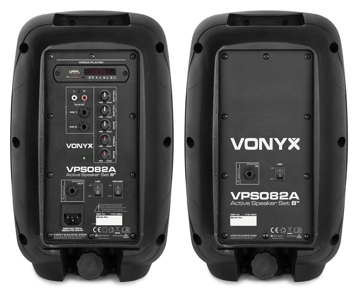 Vonyx VPS082A Plug & Play 400 W kaiutinsarja hinta ja tiedot | Kaiuttimet | hobbyhall.fi