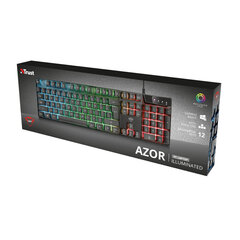 Trust GXT835 Azor Qwerty LED RGB hinta ja tiedot | Näppäimistöt | hobbyhall.fi