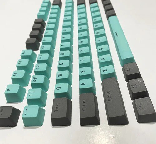 Royal Kludge OEM PBT Keycaps 104 vnt. Tiffany PBT UK hinta ja tiedot | Näppäimistöt | hobbyhall.fi