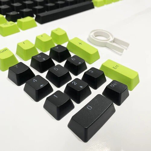 Royal Kludge OEM PBT Keycaps 104 vnt. Poison PBT UK hinta ja tiedot | Näppäimistöt | hobbyhall.fi