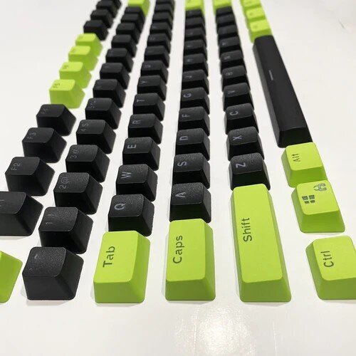 Royal Kludge OEM PBT Keycaps 104 vnt. Poison PBT UK hinta ja tiedot | Näppäimistöt | hobbyhall.fi