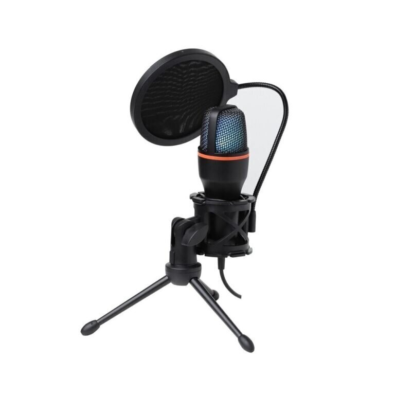 Mikrofoni MART AC-02 kolminkertainen USB LED – Musta hinta ja tiedot | Mikrofonit | hobbyhall.fi