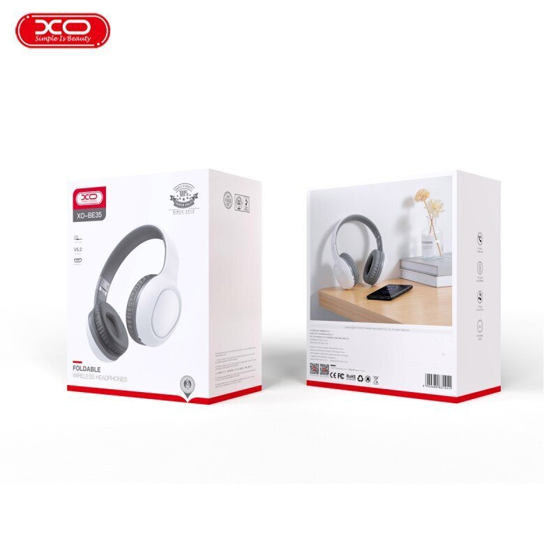 XO Bluetooth BE35, valkoinen/harmaa hinta ja tiedot | Kuulokkeet | hobbyhall.fi