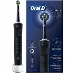 Oral-b vitality pro electric harja pro musta hinta ja tiedot | Sähköhammasharjat | hobbyhall.fi