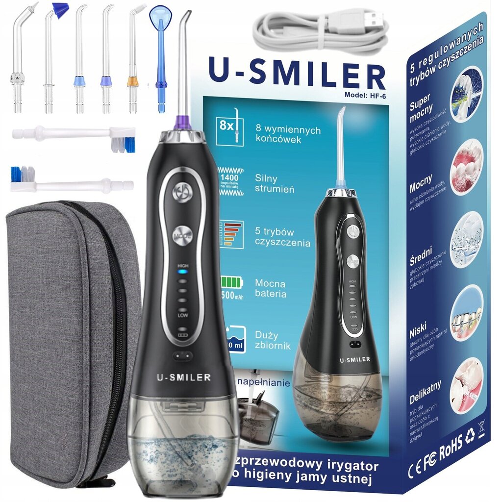 U-Smiler HF-6-langaton hammasvälisuihku hinta ja tiedot | Hammasvälisuihkut | hobbyhall.fi