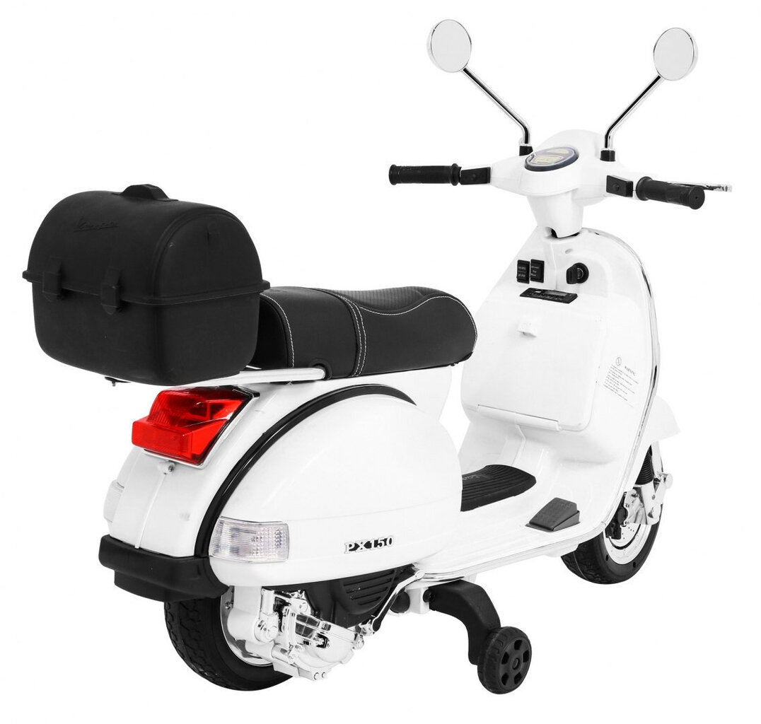 Sähkömoottoripyörä Vespa, valkoinen hinta ja tiedot | Lasten sähköautot | hobbyhall.fi