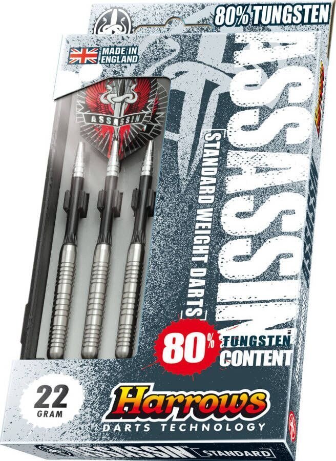 Darts Harrows Assassin Darts 80% Steeltip, 3 kpl, sininen, harmaa hinta ja tiedot | Darts | hobbyhall.fi