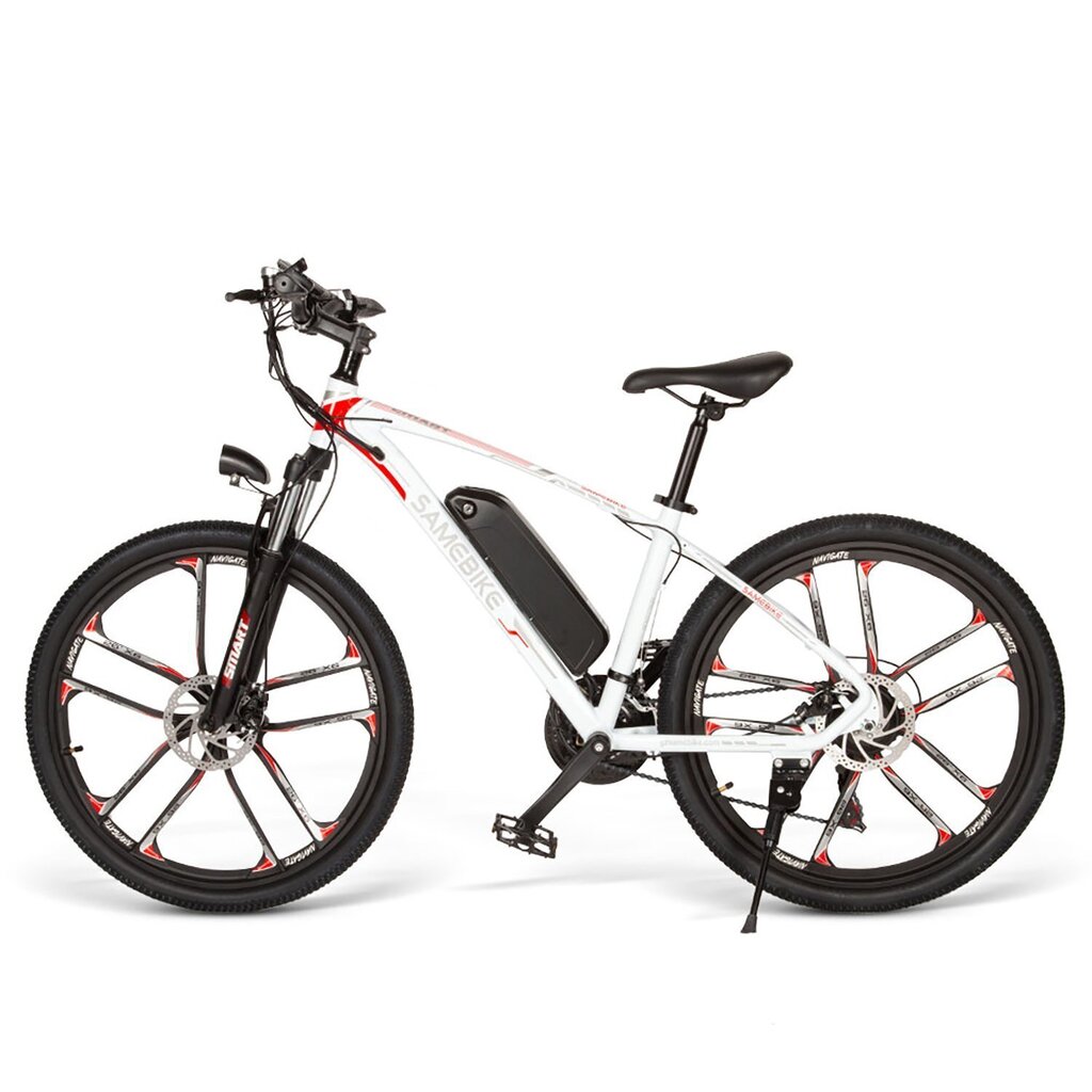 Sähköpyörä Samebike MY-SM26, 2", valkoinen, 350W, 8Ah hinta ja tiedot | Sähköpyörät | hobbyhall.fi