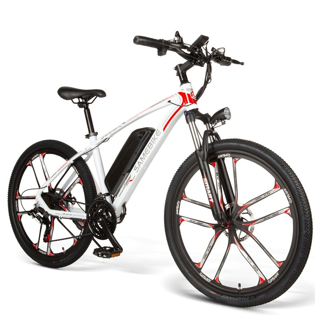 Sähköpyörä Samebike MY-SM26, 2", valkoinen, 350W, 8Ah hinta ja tiedot | Sähköpyörät | hobbyhall.fi