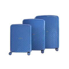 ALEZAR Lux matkalaukkusarja #3 kpl, sininen hinta ja tiedot | Matkalaukut ja matkakassit | hobbyhall.fi