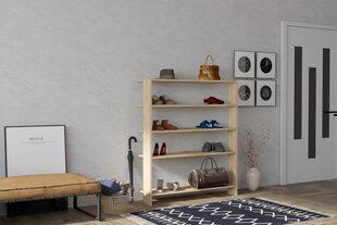 Asir-kenkäteline, 100x120x29,6 cm, beige hinta ja tiedot | Kenkäkaapit ja -hyllyt | hobbyhall.fi