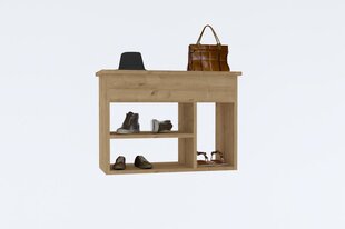 Asir-kenkäteline, 70x50x31 cm, ruskea hinta ja tiedot | Kenkäkaapit ja -hyllyt | hobbyhall.fi