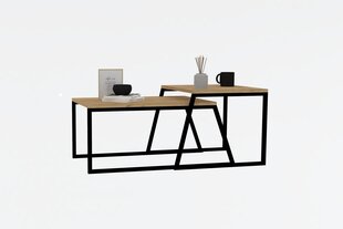 Asir-sohvapöytä, 75x37x50 cm, ruskea hinta ja tiedot | Sohvapöydät | hobbyhall.fi