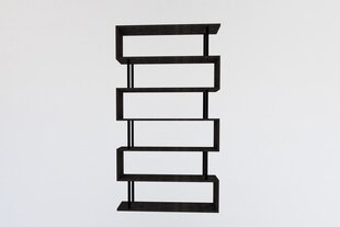 Asir-kirjahylly, 90x162,6x22 cm, harmaa hinta ja tiedot | Hyllyt | hobbyhall.fi