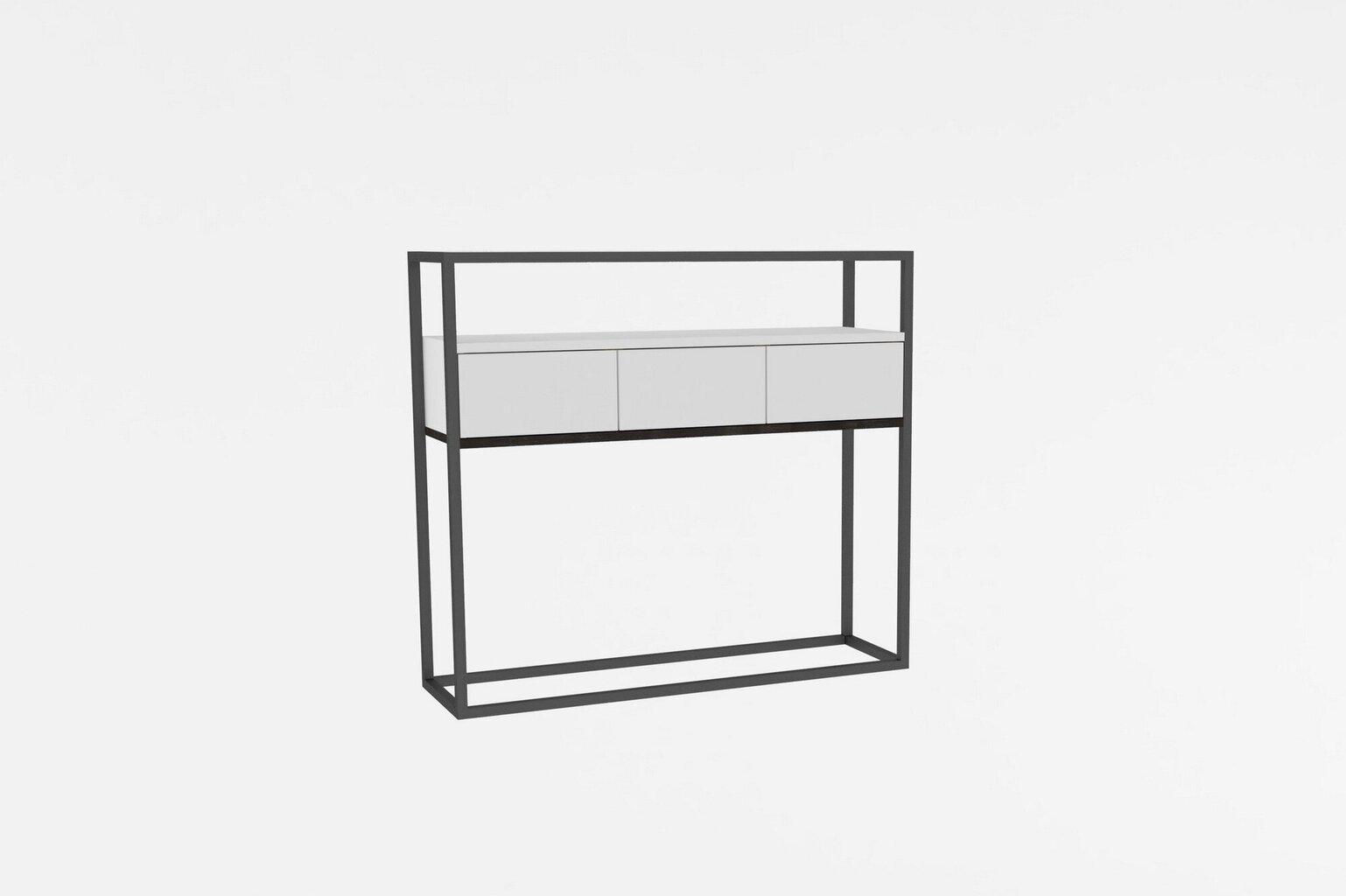 Asir-sivupöytä, 100x90x29 cm, valkoinen hinta ja tiedot | Sivupöydät | hobbyhall.fi