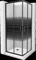 Mexen Rio F suihkukaappi altaalla ja pohjaventtiilillä, puolimatta, Black+White/Black, 90 x 90 cm hinta ja tiedot | Suihkukaapit ja suihkunurkat | hobbyhall.fi
