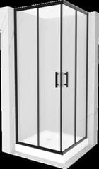 Mexen Rio suihkukaappi altaalla ja pohjaventtiilillä, Black, 80 x 80 cm hinta ja tiedot | Suihkukaapit ja suihkunurkat | hobbyhall.fi
