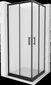 Mexen Rio F suihkukaappi altaalla ja pohjaventtiilillä, Black, matta, 90 x 90 cm hinta ja tiedot | Suihkukaapit ja suihkunurkat | hobbyhall.fi