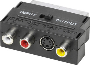 Vivanco-sovitin SCART - 3xRCA (47048) hinta ja tiedot | Adapterit | hobbyhall.fi