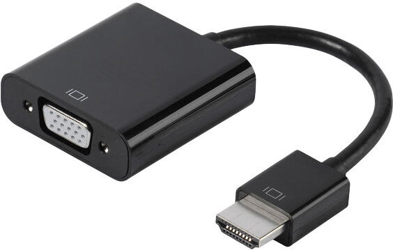 Vivanco-sovitin HDMI - VGA 0,1m (45493) hinta ja tiedot | Adapterit | hobbyhall.fi