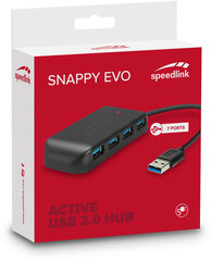 Speedlink USB -keskitin Snappy Evo USB 3.0 7-porttinen (SL-140108) hinta ja tiedot | Adapterit | hobbyhall.fi