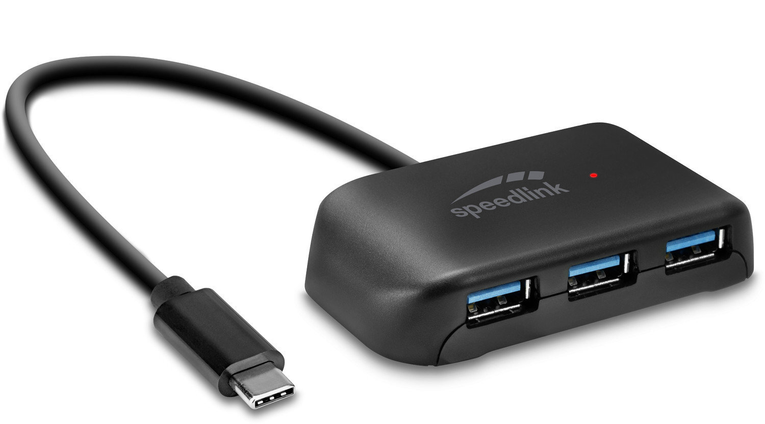 Speedlink USB-keskitin Snappy Evo USB-C 4-porttinen (SL-140202) hinta ja tiedot | Adapterit | hobbyhall.fi