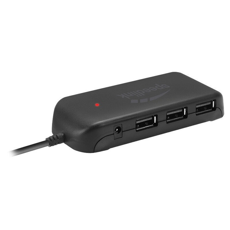 Speedlink USB -keskitin Snappy Evo USB 2.0 7-porttinen (SL-140005-BK) hinta ja tiedot | Adapterit | hobbyhall.fi