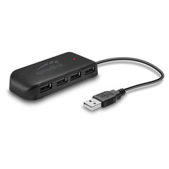 Speedlink USB -keskitin Snappy Evo USB 2.0 7-porttinen (SL-140005-BK) hinta ja tiedot | Adapterit | hobbyhall.fi