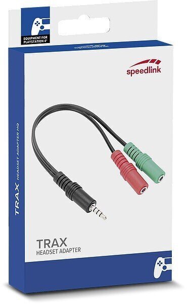 Speedlink-kuulokesovitin Trax PS4/Xbox (SL-450103-BK) hinta ja tiedot | Adapterit | hobbyhall.fi