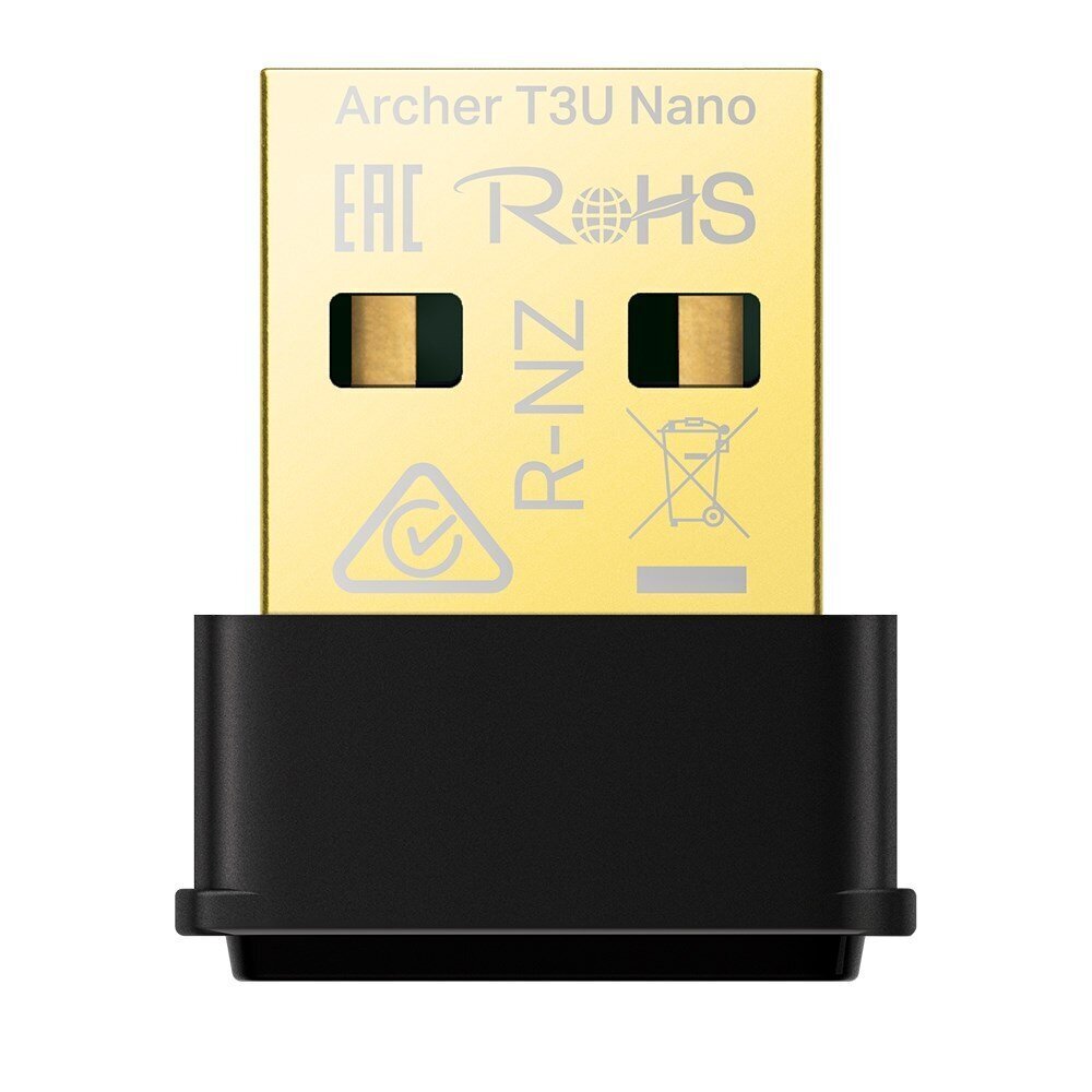 TP-Link USB WiFi-sovitin Archer T3U Nano AC1300 hinta ja tiedot | Adapterit | hobbyhall.fi