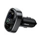 Baseus T-tyyppinen S-09 Bluetooth FM-lähetin + 2xUSB 3,4A - Musta hinta ja tiedot | FM-lähettimet ja -sovittimet | hobbyhall.fi