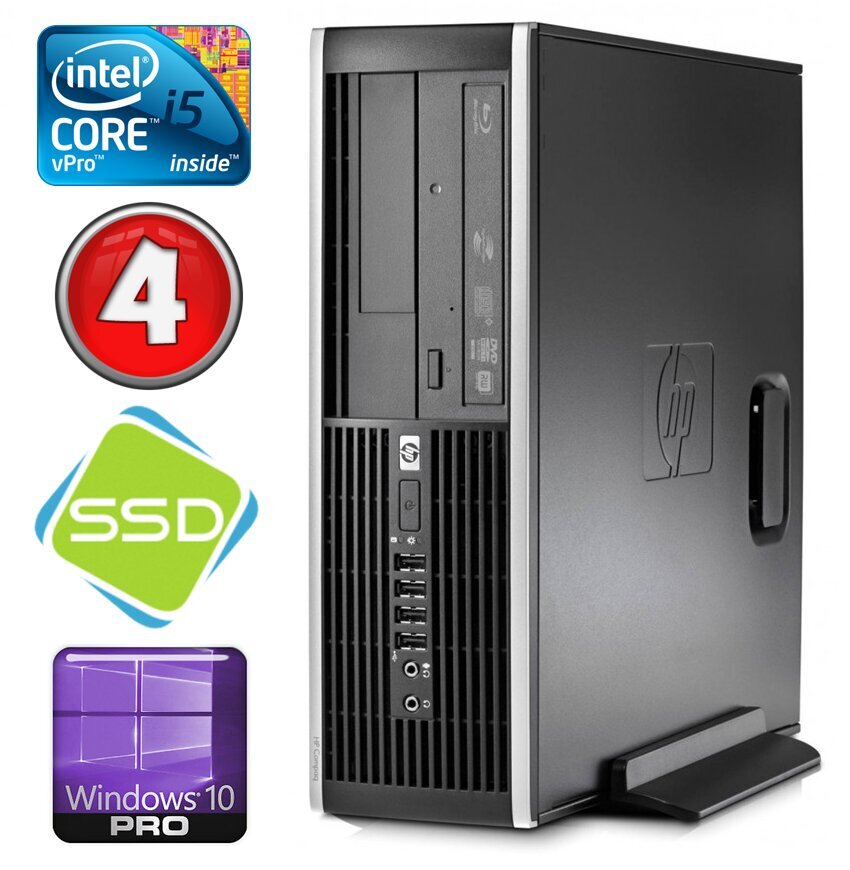 Hp 8100 Elite SFF i5-650 4GB 120SSD DVD WIN10Pro hinta ja tiedot | Pöytätietokoneet | hobbyhall.fi