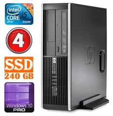 Hp 8100 Elite SFF i5-650 4GB 240SSD DVD WIN10Pro hinta ja tiedot | Pöytätietokoneet | hobbyhall.fi