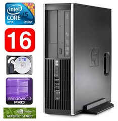 Hp 8100 Elite SFF i5-650 16GB 2TB GT1030 2GB DVD WIN10Pro hinta ja tiedot | Pöytätietokoneet | hobbyhall.fi