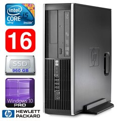 Hp 8100 Elite SFF i5-650 16GB 960SSD DVD WIN10Pro hinta ja tiedot | Pöytätietokoneet | hobbyhall.fi