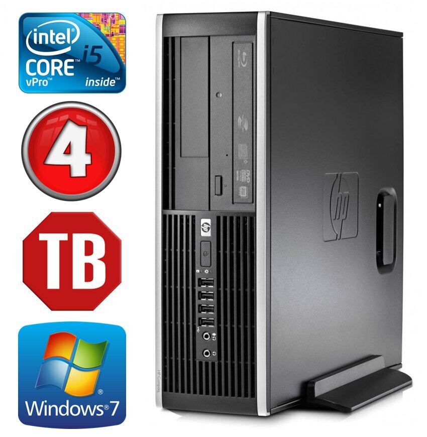 Hp 8100 Elite SFF i5-650 4GB 1TB DVD WIN7Pro hinta ja tiedot | Pöytätietokoneet | hobbyhall.fi