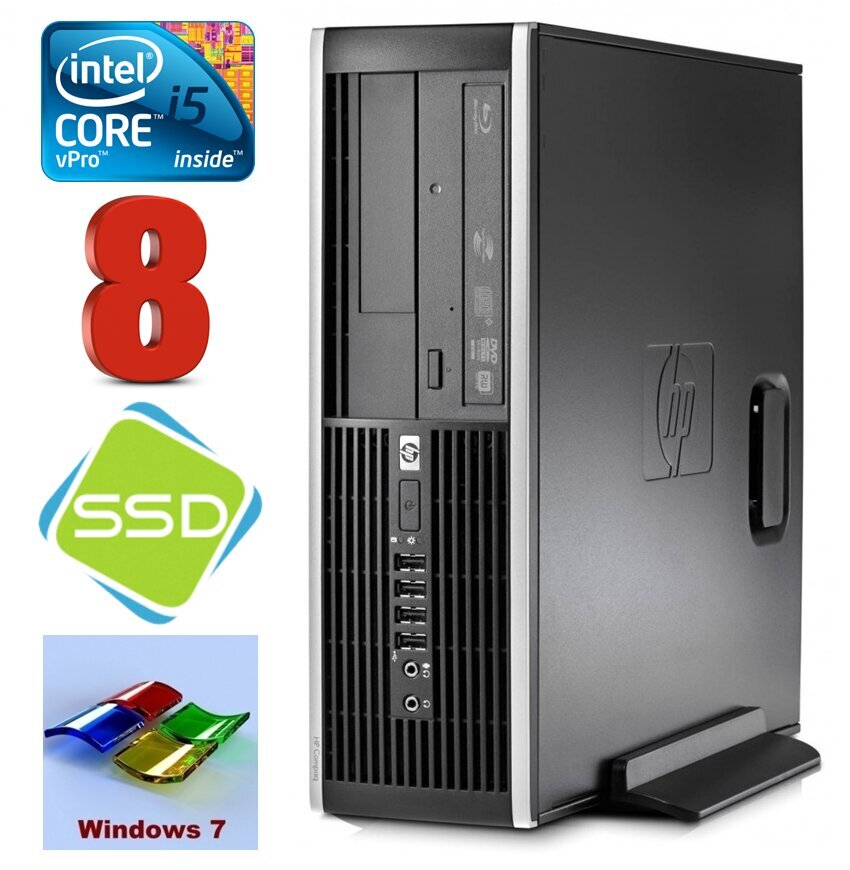 Hp 8100 Elite SFF i5-650 8GB 120SSD DVD WIN7Pro hinta ja tiedot | Pöytätietokoneet | hobbyhall.fi