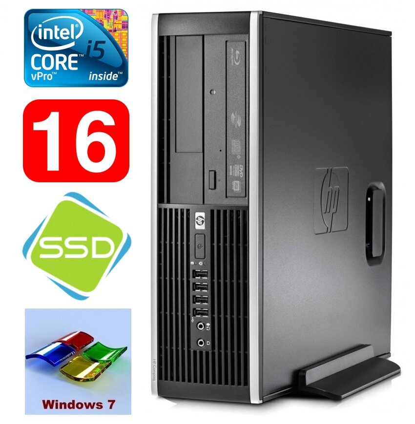 Hp 8100 Elite SFF i5-650 16GB 120SSD DVD WIN7Pro hinta ja tiedot | Pöytätietokoneet | hobbyhall.fi