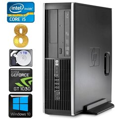 Hp 8100 Elite SFF i5-750 8GB 1TB GT1030 2GB DVD WIN10 hinta ja tiedot | Pöytätietokoneet | hobbyhall.fi