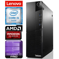 Lenovo M83 SFF i5-4460 4GB 480SSD+1TB R5-340 2GB WIN10PRO/W7P hinta ja tiedot | Pöytätietokoneet | hobbyhall.fi