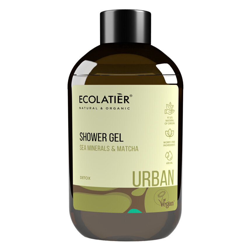 Suihkugeeli Ecolatier Urban Sea Minerals & Matcha, 600 ml hinta ja tiedot | Suihkusaippuat ja suihkugeelit | hobbyhall.fi