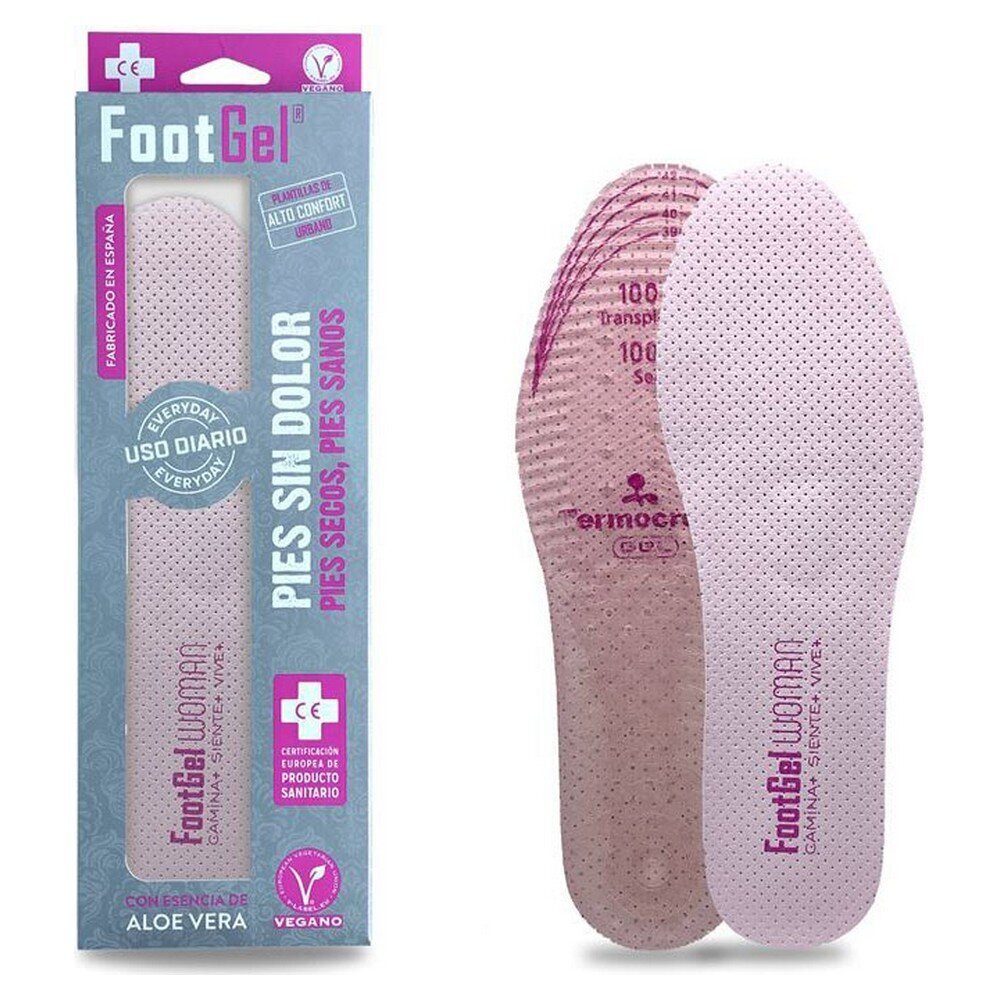 Pohjalliset Footgel Woman Everyday Aloe Vera, koot 35-38 hinta ja tiedot | Vaatteiden ja jalkineiden hoito | hobbyhall.fi