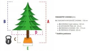 Joulukuusi, 150 cm hinta ja tiedot | Joulukuuset ja kranssit | hobbyhall.fi