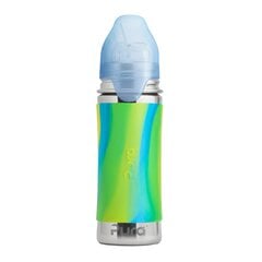 Pura Kiki Pillipullo 325 ml, 9+ kk, aqua swirl hinta ja tiedot | Tuttipullot ja tarvikkeet | hobbyhall.fi