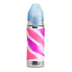 Pura Kiki Nokkapullo 325 ml, 6+ kk, pink swirl hinta ja tiedot | Tuttipullot ja tarvikkeet | hobbyhall.fi