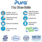 Pura Kiki Pillipullo 325 ml, 9+ kk, steel with blue bumper hinta ja tiedot | Tuttipullot ja tarvikkeet | hobbyhall.fi