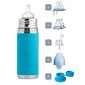 Pura Kiki Termos-tuttipullo 260 ml, 3+ kk, aqua / SET hinta ja tiedot | Tuttipullot ja tarvikkeet | hobbyhall.fi