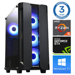 Intop Ryzen 5 5600X 16GB 1TB SSD M.2 NVME GTX1650 4GB WIN11 hinta ja tiedot | Pöytätietokoneet | hobbyhall.fi