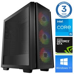 Intop i5-12400F 16GB 1TB SSD M.2 NVME+2TB GTX1650 4GB WIN11 hinta ja tiedot | Pöytätietokoneet | hobbyhall.fi